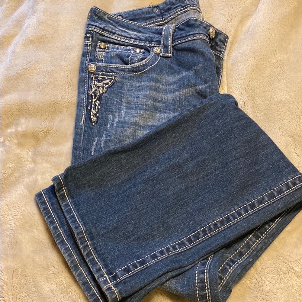 Miss Me Blue Boot Cut Jeans